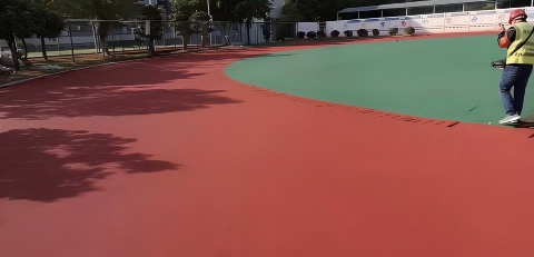 Polyurethane elastic sports floor system
